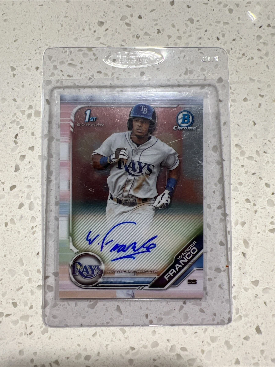 その他 2019 bowman chrome Wander Franco ref 499 WANDER FRANCO 2019 Bowman Chrome REFRACTOR #/499 Rays Rookie Card