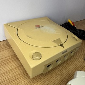 Sega Dreamcast HKT-3020 Console Bundle w/OEM Controller & Memory Cables Works