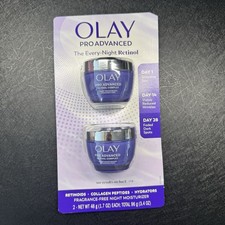 Olay Pro Advanced Retinol Complex Night Moisturizer Cream Fragrance Free 48gx2