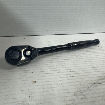 Husky 1/2  Drive Chrome Quick Release Ratchet 11 Inches Long Handle Worn Heavily