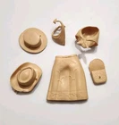MARX BEST OF THE WEST JOHNNY WEST JOSIE LOT OF 6 HAT SKIRT NECK SCARF BAG CLEAN!