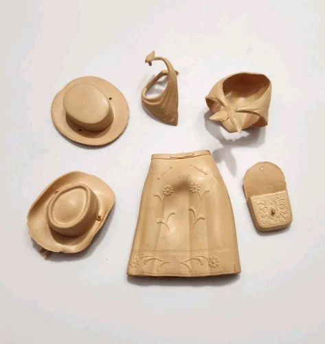 MARX BEST OF THE WEST JOHNNY WEST JOSIE LOT OF 6 HAT SKIRT NECK SCARF BAG CLEAN!