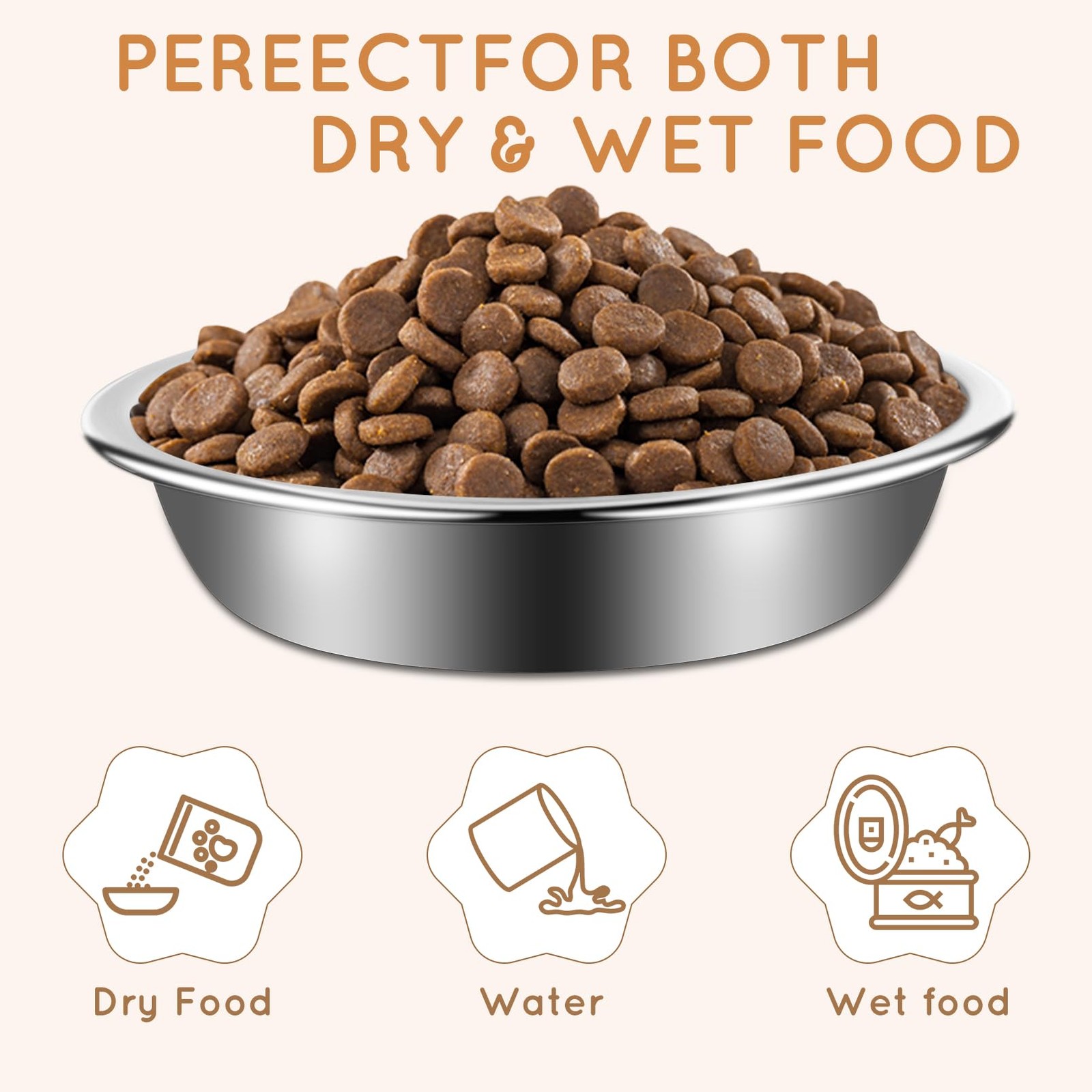 12Pcs Cat Bowls,Stainless Steel Cat Food Bowls,Metal Cat Dishes Whisker Fatig...