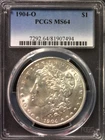 1904-O Morgan Dollar, PCGS MS64, nice coin