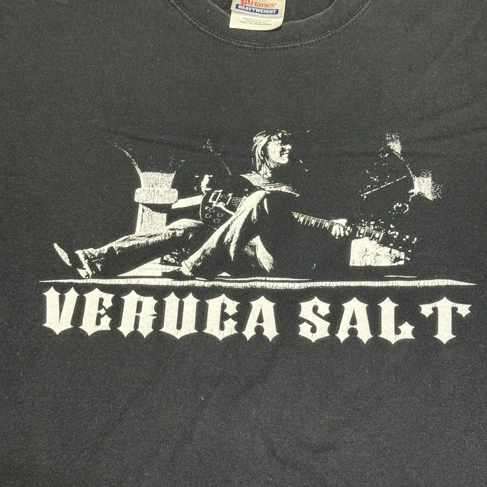 Camiseta Veruca Salt Vintage Y2K Negra Gráfica Gira de Conciertos Talla Adulto XL Foto 2 de 4