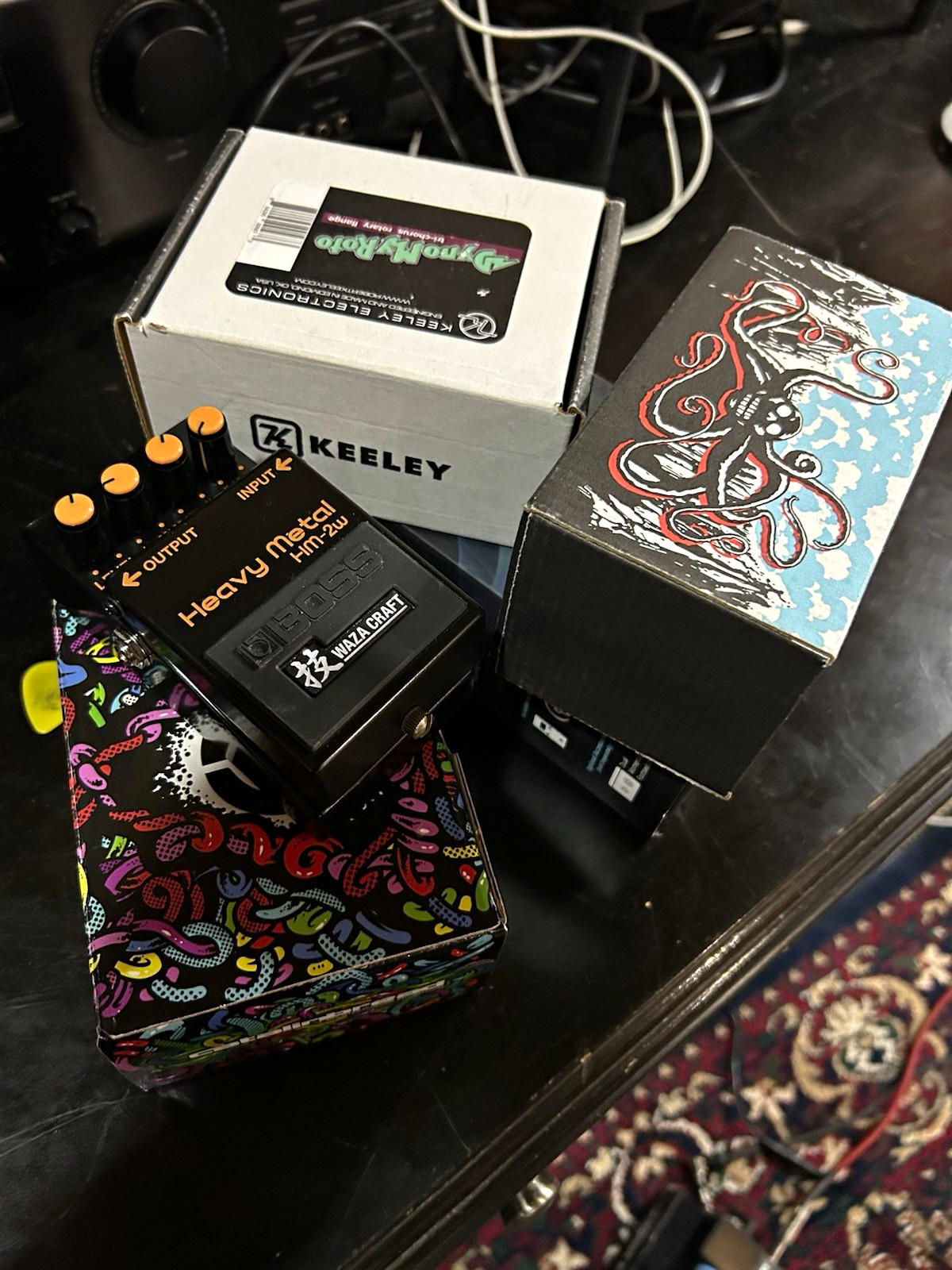 Pedals- Waza HM, EQD Spatial Del, DynoMyRoto, Catalinbread Wake, BeatBuddy Mini