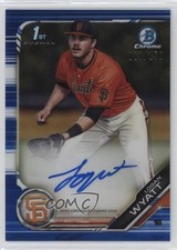 2019 Bowman Draft Chrome Pick Blue Refractor /150 Logan Wyatt #CDA-LW Auto 0jx5