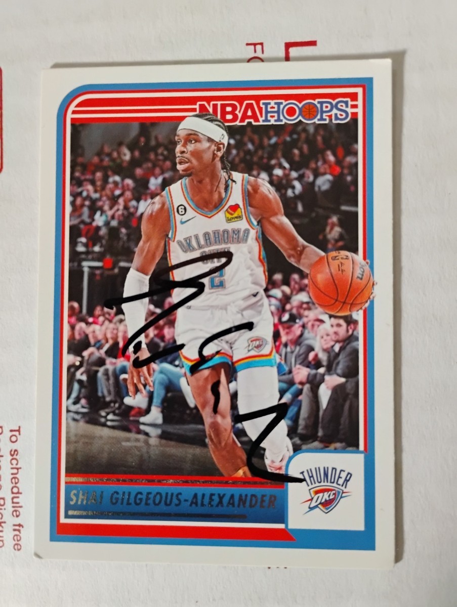 SGA SHAI GILGEOUS ALEXANDER NBA CHAMPS FINALS MVP SIGNED AUTOGRAPH