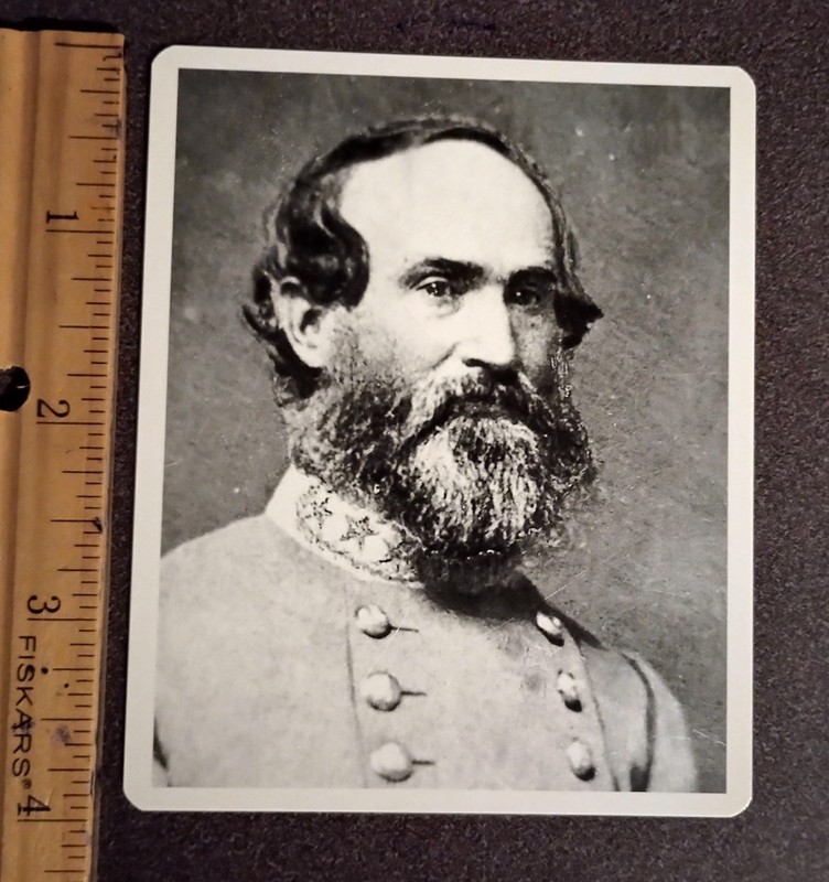 Civil War Jubal Anderson Early Army Of Northern Virginia Glossy Vintage Card 