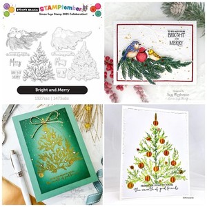 NEW - Stamptember 2025 - Penny Black - Bright and Merry - Stamp and Die Set