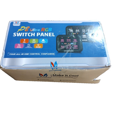 P8 Ultra 6 Gang RGB Switch Panel LED Light Relay System Box Multifunction Switch