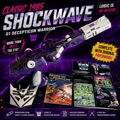 G1 1985 SHOCKWAVE   COMPLETE   WORKING w/CATALOG   VINTAGE G1 TRANSFORMERS