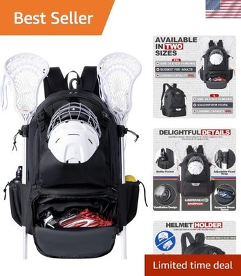 Multifunctional XXL Lacrosse Backpack - 65L for Lacrosse, Field Hockey, & More