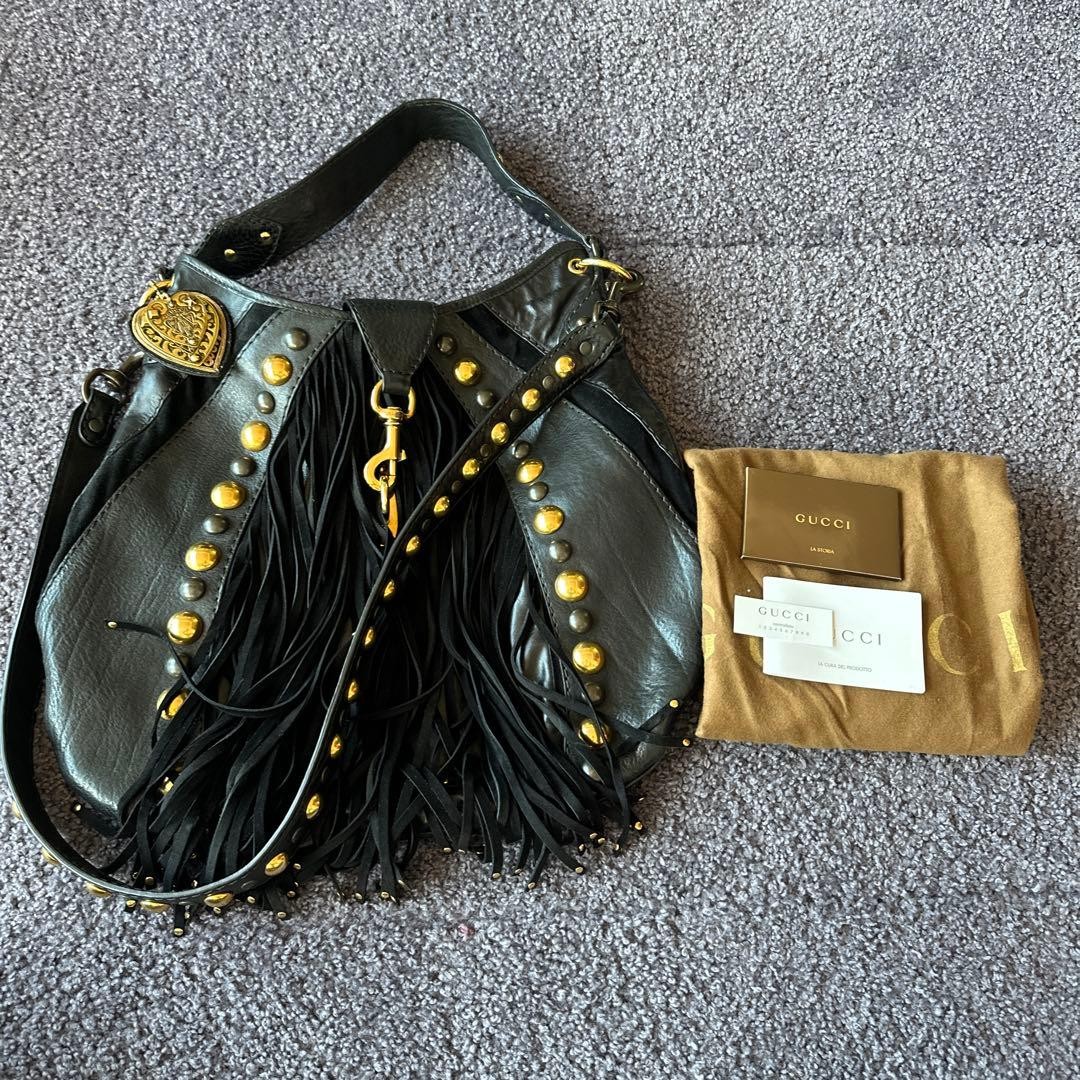 GUCCI Leather Babouska Indy Hobo Bag 19549 | eBay