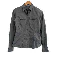 Arc'teryx Button Front Shirt Women's XS Gray Hiking Outdoor 