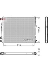 Engine Cooling Radiator 650mm Core Length Fits BMW 3 Series Z4 DENSO DRM05123