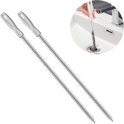 2 Stuck Drain Brush Pipe Reinigungsbürste Drain Cleaner Pinsel Spiral Drain 