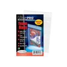 Ultra Pro Clear Team Card Sleeves Resealable Polypropylene Collectible Bags