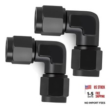 6AN Female to 6AN Female 90 Degree Swivel Coupler 6AN-90Degree-2Pcs Normal