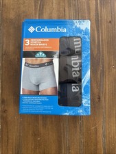 Columbia Men's 3 Pack Performance Boxer Brief Dark Grey/Dark Cherry/Navy 2XL
