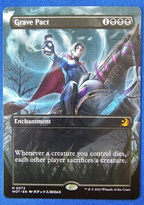 Grave Pact - Enchanting Tales Anime Borderless - Wilds Of Eldraine - MTG