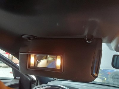 Used Left Sun Visor fits: 2012 Dodge Charger illuminated L. w/o garage door open