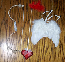 Child Newborn Cupid Bow  Arrow Angel White Wings Valentines Day Photo Costume