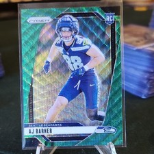 2024 Panini Prizm Rookie Green Wave AJ Barner #304 Seattle Seahawks NFL RC