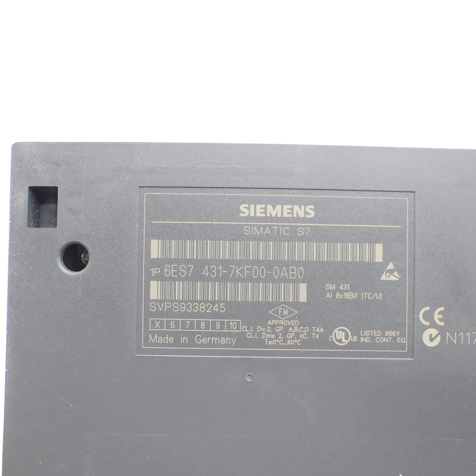 SIEMENS SIMATIC S7 6ES7431-7KF00-0AB0 Analogeingabemodul E-Stand: 5 -used- - Bild 3 von 4