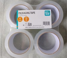 Lot 4 Rolls Clear Packaging Tape 1.88" x 55yds Pen Gear For Moving Shipping