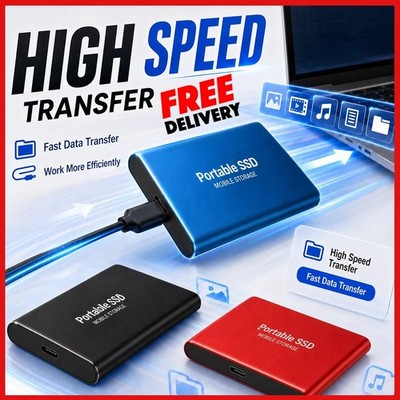 2TB Externe Festplatte Disk Speicher USB 3.0 HDD für PC Laptop Handys