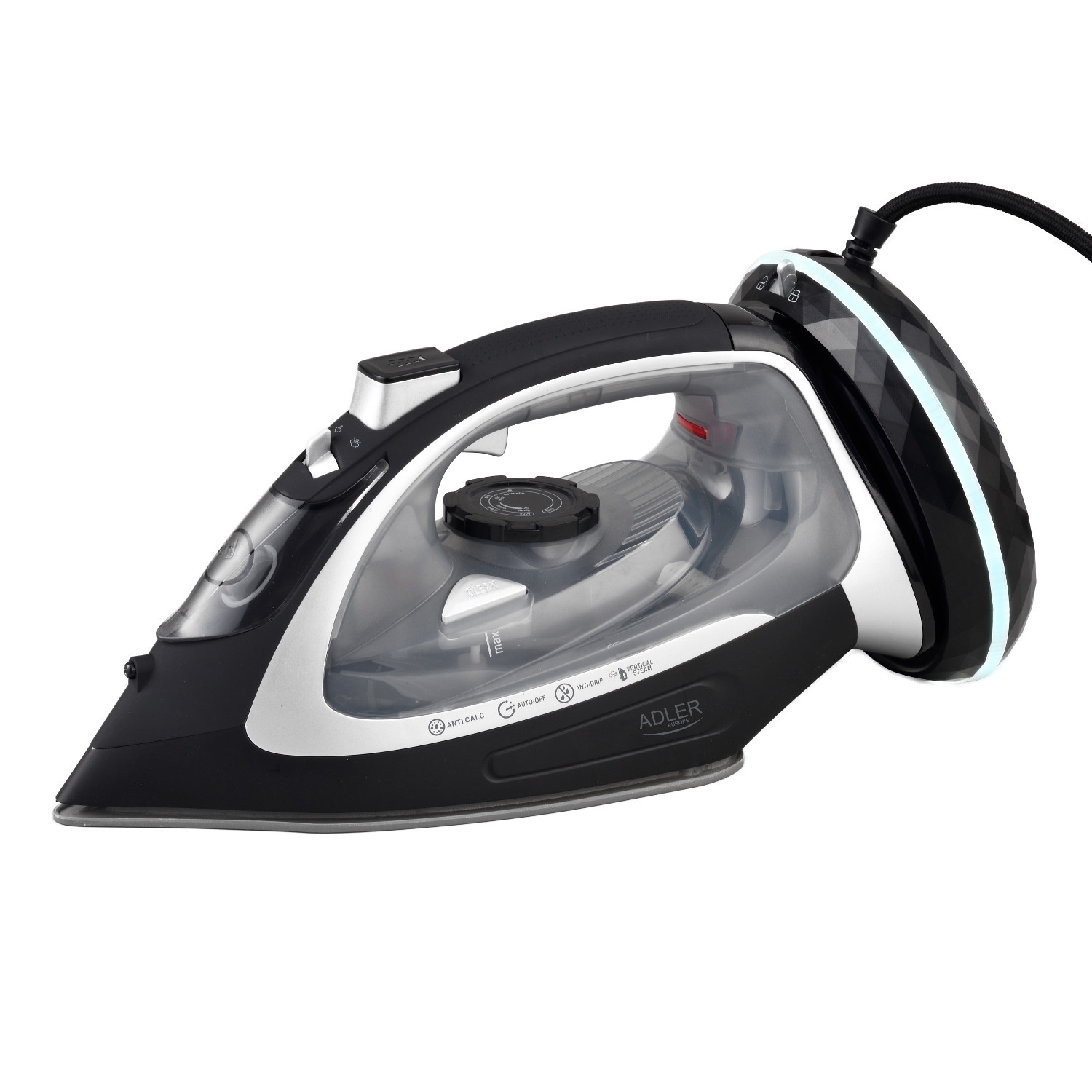 Fer à repasser sans fil 2800W et sa semelle céramique pour un lissage rapide