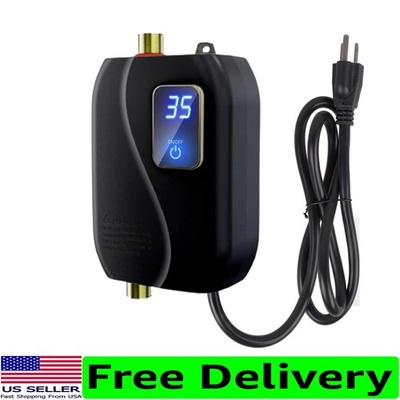 #ad #ad Electric Tankless Water Heater 3000W Instant Hot Water for Kitchen amp; RV Black $99.97