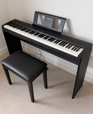 Yamaha 88-Key Digital Home Piano Black with Bench, 1 Pedal & Headphones