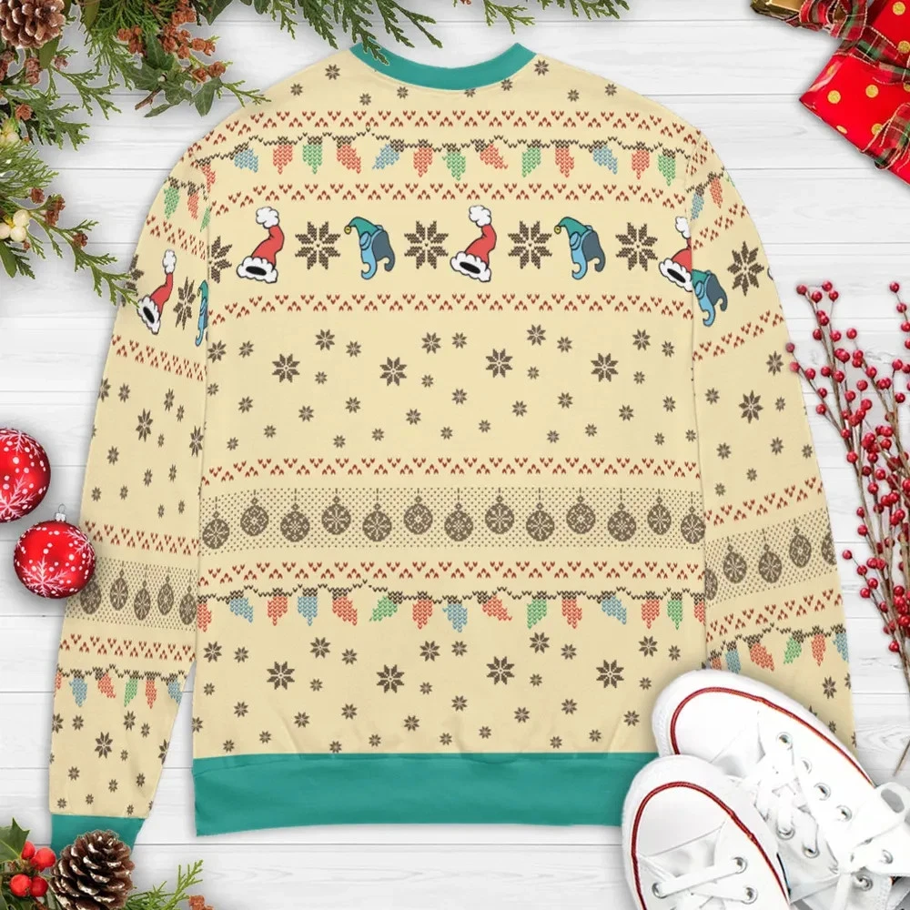 Rocky Santa With Baubles Ugly Christmas Sweatshirt