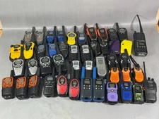 LOT of 46 Walkie Talkies Motorola, Cobra, Midland Radios UNTESTED PARTS ONLY