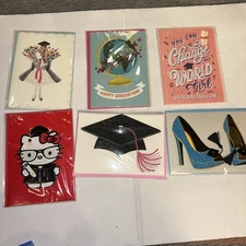 Papyrus Lot Of 6 Graduation  Cards Beautiful New Assorted