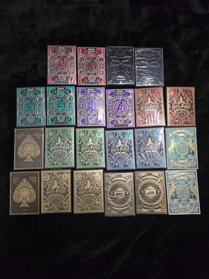 Theory 11 Playing Cards, Various Lines, Lot of 22