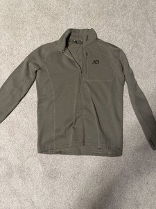 First Lite Mens Furnace quarter zip  Merino 350  Size LG Walnut