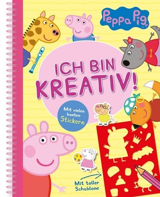 Peppa Pig Ich bin kreativ! Mit toller Schablone und vielen bunten Stickern