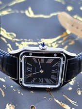 Cartier Santos Dumont Large WSSA0046 Black Lacquer RARE 2025 NEW 10