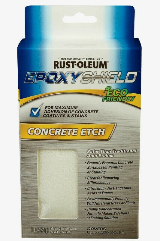 Rust Oleum EPOXYSHIELD 1 lb. Clear CONCRETE ETCH Eco Friendly 250