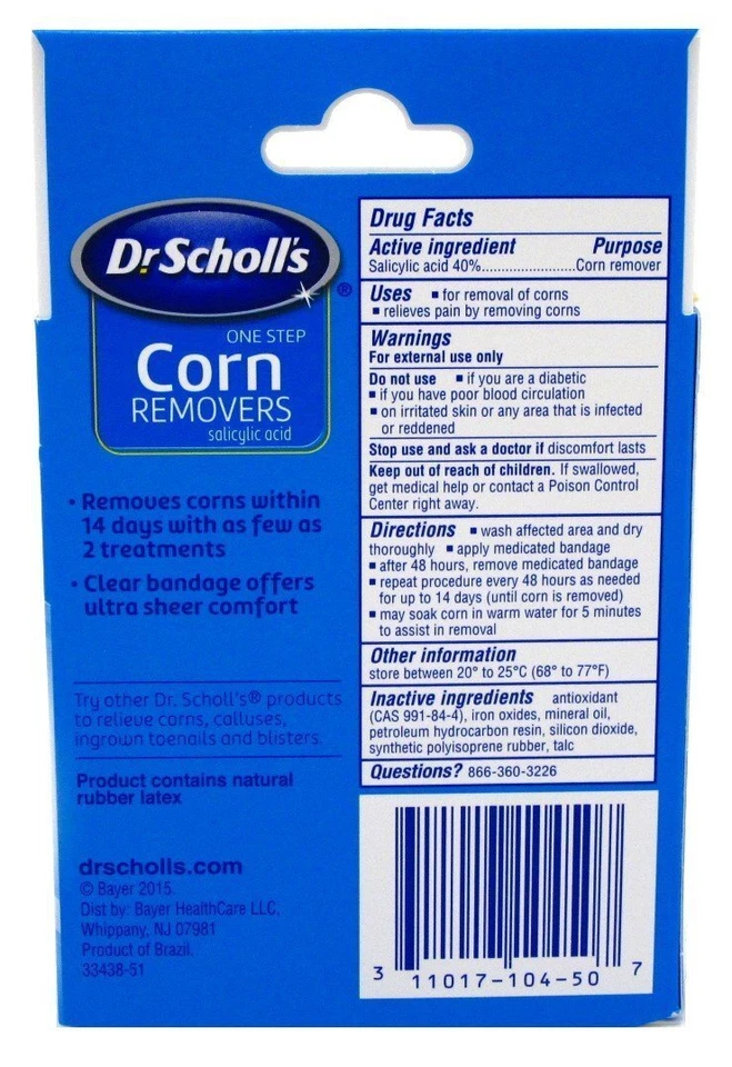 Dr Scholls Corn Remover One Step Maximum Strength 2 Pack 6 Count USA - Image 3 of 3