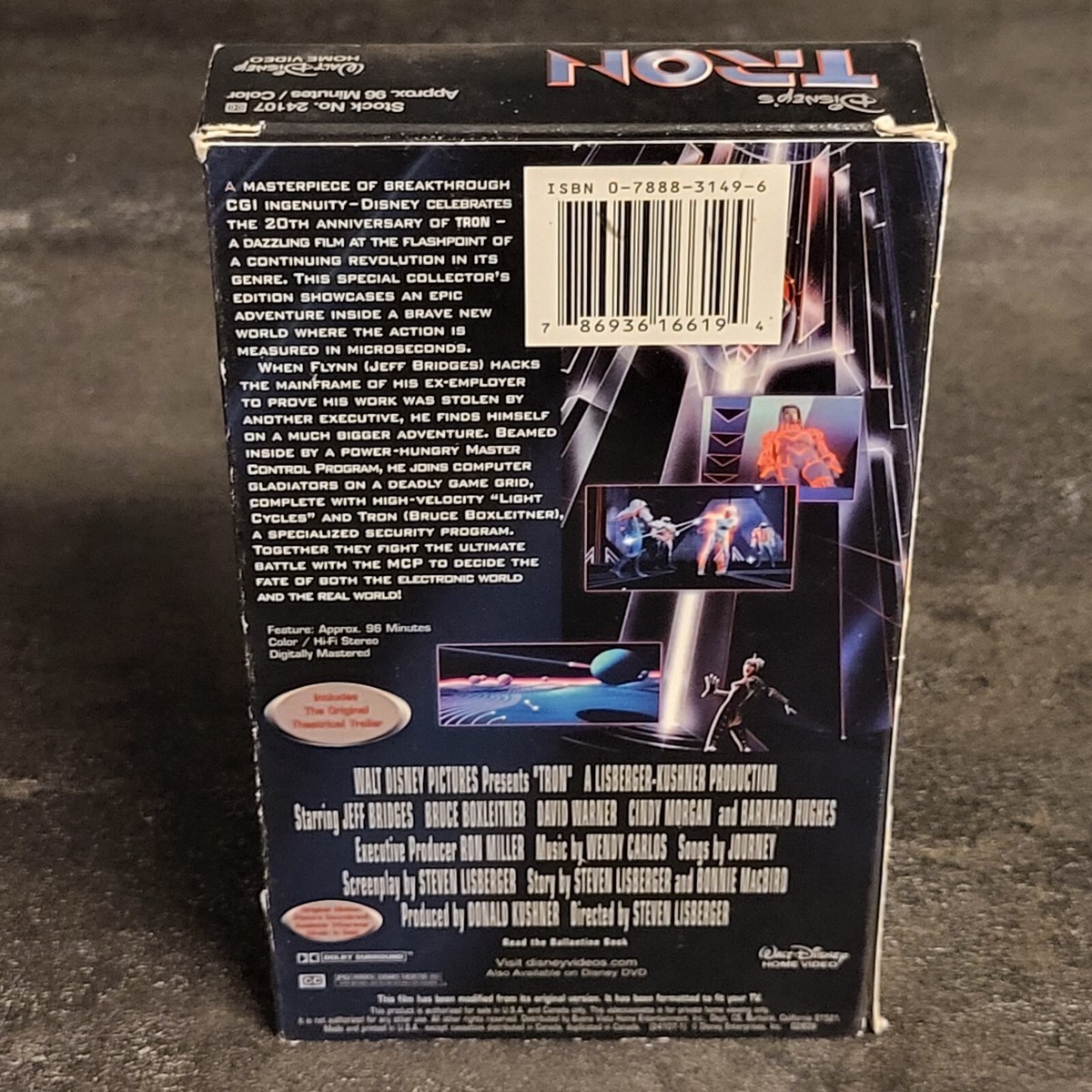 げーむ Tron VHS 20th Anniversary Collector's Edition Disney Video