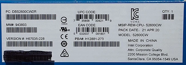 NEW Intel DBS2600CW2R/S2600CW2R/S2600CW Xeon E5-2600 R3 Server Motherboard - Image 4 of 4