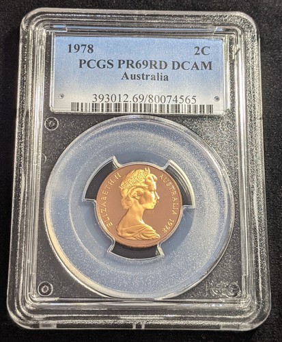 1978 Proof Two Cent 2c Australia PCGS PR69RD DCAM #2251 - Picture 2 of 7