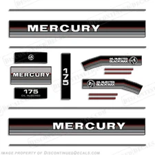 Fits Mercury 1986-1988 175HP Black Max Outboard Engine Decals