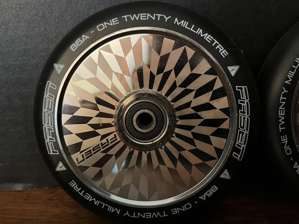 RUEDAS SCOOTER FASEN HOLLOW CORE PRO - 120mm 86A PAR 2 ruedas Foto 4 de 4