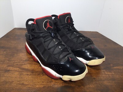 AIR JORDAN ブラック シューズ　31cm Nike Air Jordan 6 Rings Bred Black & Red 322992-062 Men's