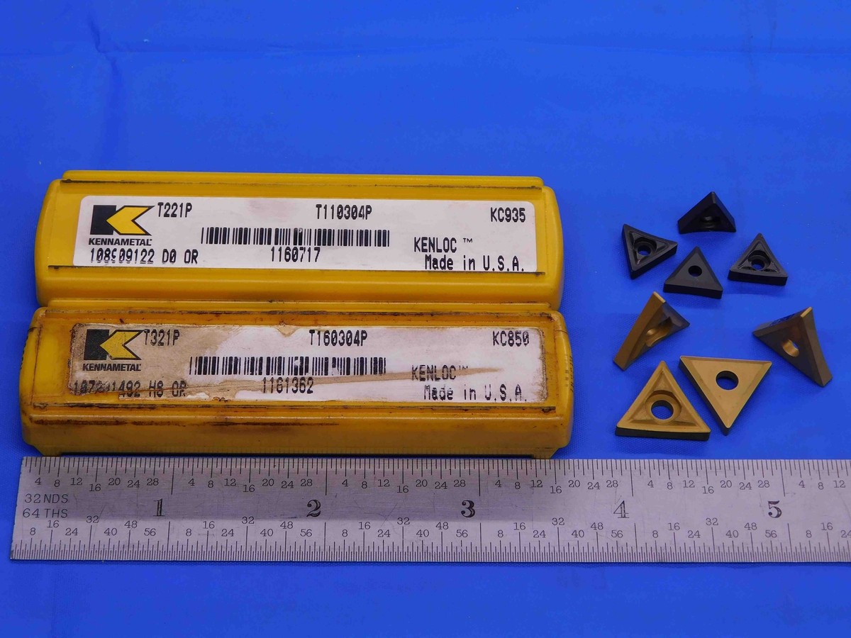 8pcs NEW KENNAMETAL T321P KC850 / T221P KC935 TiC/TiCN/TiN CARBIDE